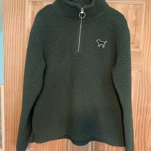 VS PINK Quarter Zip Sherpa